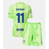 Camisa de time de futebol Barcelona Raphinha Belloli #11 Replicas 3º Equipamento Infantil 2024-25 Manga Curta (+ Calças curtas)